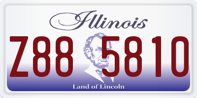 IL license plate Z885810