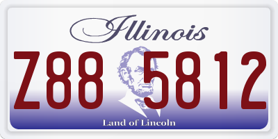 IL license plate Z885812