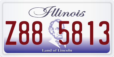 IL license plate Z885813