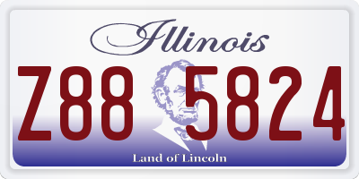 IL license plate Z885824