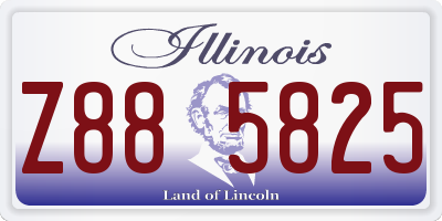 IL license plate Z885825