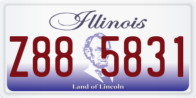 IL license plate Z885831