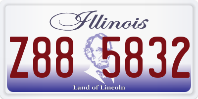 IL license plate Z885832