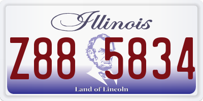 IL license plate Z885834