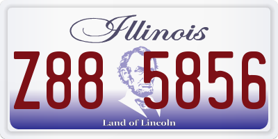 IL license plate Z885856
