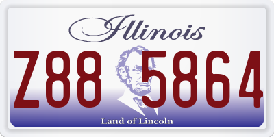 IL license plate Z885864