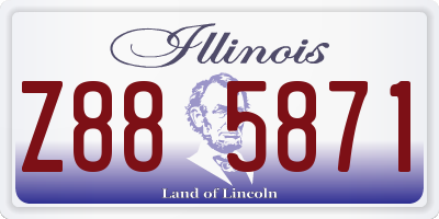IL license plate Z885871