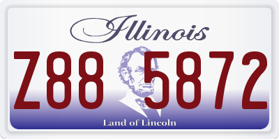IL license plate Z885872