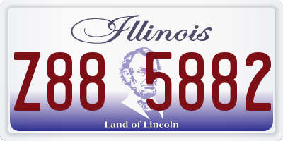 IL license plate Z885882