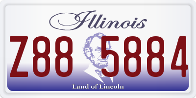 IL license plate Z885884