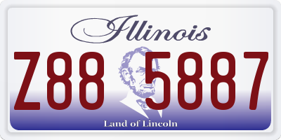 IL license plate Z885887