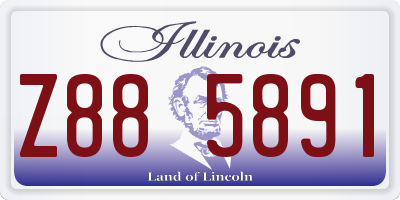 IL license plate Z885891