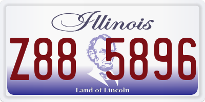 IL license plate Z885896