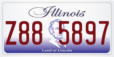 IL license plate Z885897