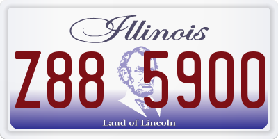 IL license plate Z885900
