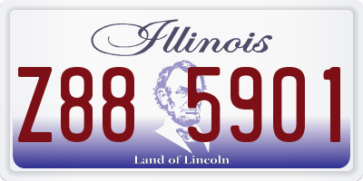 IL license plate Z885901