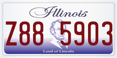 IL license plate Z885903