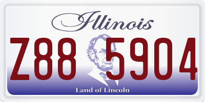IL license plate Z885904