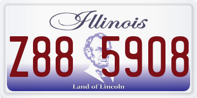 IL license plate Z885908