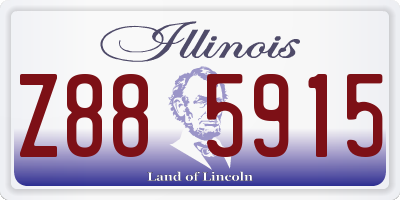 IL license plate Z885915