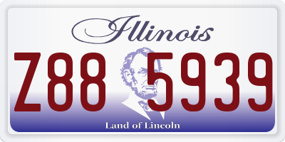 IL license plate Z885939