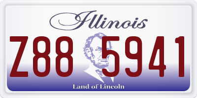 IL license plate Z885941
