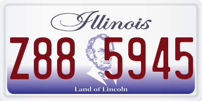 IL license plate Z885945