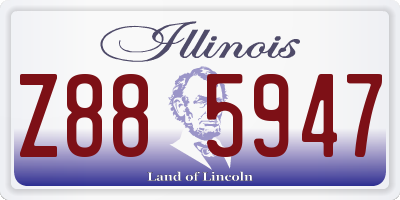 IL license plate Z885947