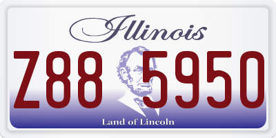 IL license plate Z885950