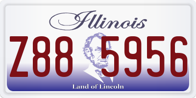 IL license plate Z885956