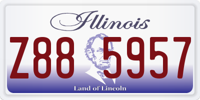 IL license plate Z885957