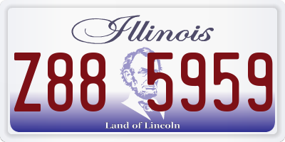 IL license plate Z885959