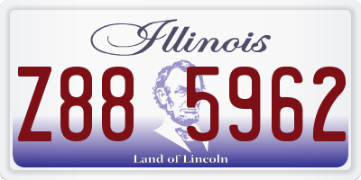 IL license plate Z885962