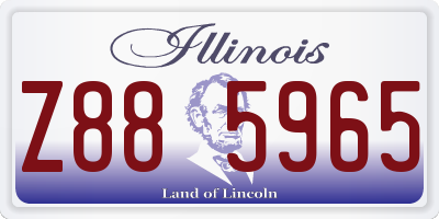 IL license plate Z885965