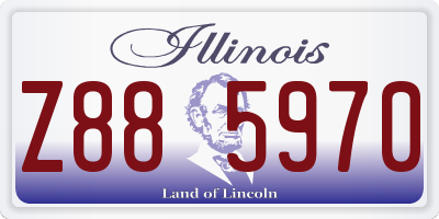 IL license plate Z885970