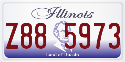 IL license plate Z885973