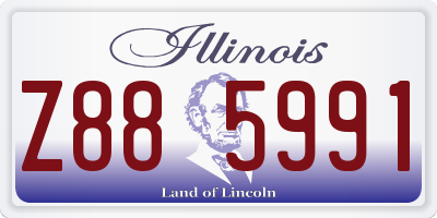 IL license plate Z885991