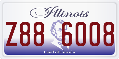 IL license plate Z886008
