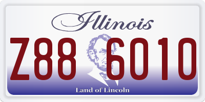 IL license plate Z886010