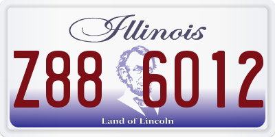 IL license plate Z886012