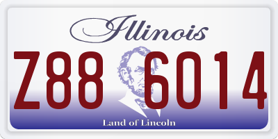IL license plate Z886014