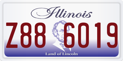 IL license plate Z886019