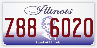 IL license plate Z886020
