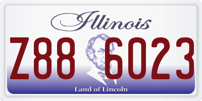 IL license plate Z886023