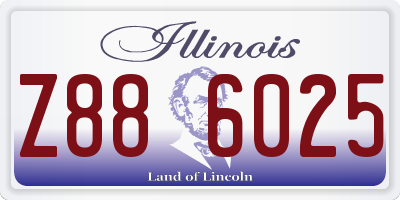 IL license plate Z886025