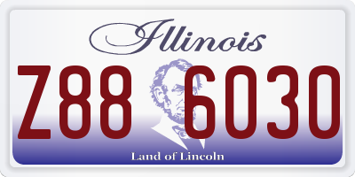IL license plate Z886030