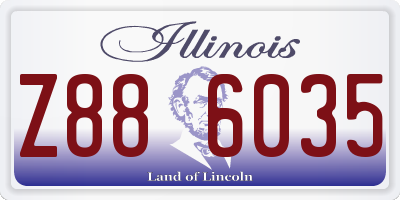 IL license plate Z886035