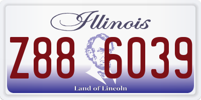 IL license plate Z886039