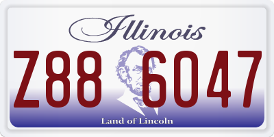 IL license plate Z886047