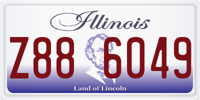 IL license plate Z886049